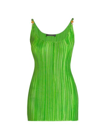 Versace Plissé Mini Dress | SaksFifthAvenue