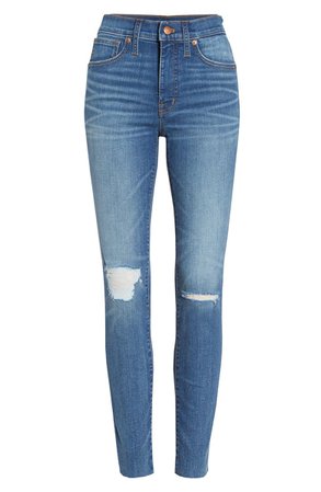 Madewell 9-Inch Mid-Rise Skinny Jeans (Bellachase Wash) (Plus Size) | Nordstrom