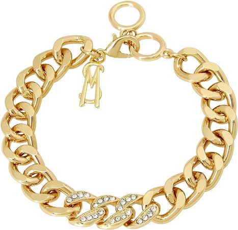 Amazon.com: Steve Madden Pave Link Bracelet: Clothing, Shoes & Jewelry