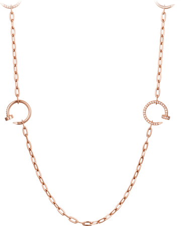 CRN7413400 - Juste un Clou necklace - Pink gold, diamonds - Cartier