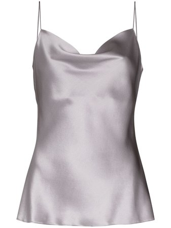 Shop purple PAIGE high-shine silk cami top with Express Delivery - Farfetch