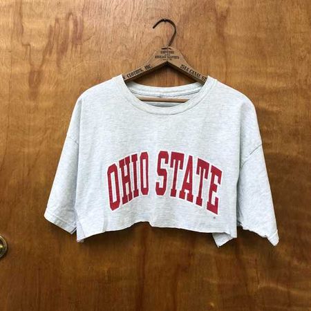 Vintage Ohio State Crop Top Shirt