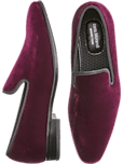 Carlo Morandi Navy Velvet Slip-On Smoking Shoe - Men's Shoes | Men's Wearhouse