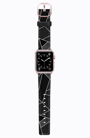 Saffiano Faux Leather Apple Watch Strap