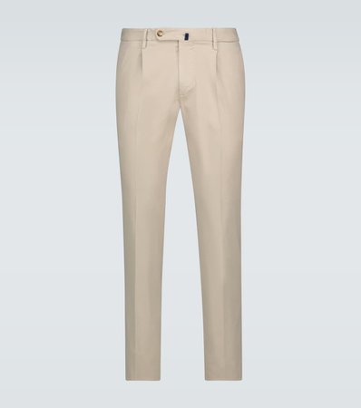 Incotex - Slim-fit cotton-blend pants | Mytheresa