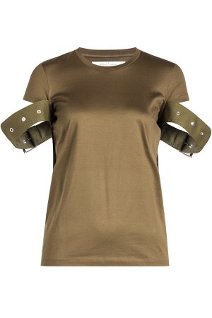 Belt Sleeve Cotton T-Shirt Gr. L