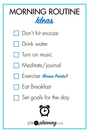 Creating a morning routine for a positive start | Routines | Habits