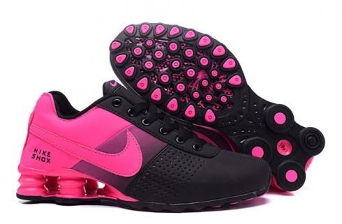 Nike Shox Deliver Women Shoes Fade Black Fushia Pink Casual Trainers Sneakers 317547 - Seplope