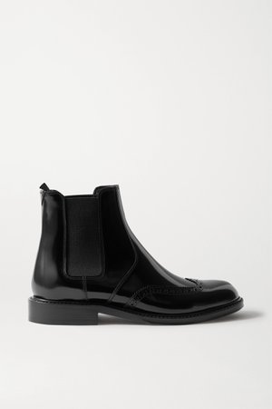 Black Ceril glossed-leather Chelsea boots | SAINT LAURENT | NET-A-PORTER