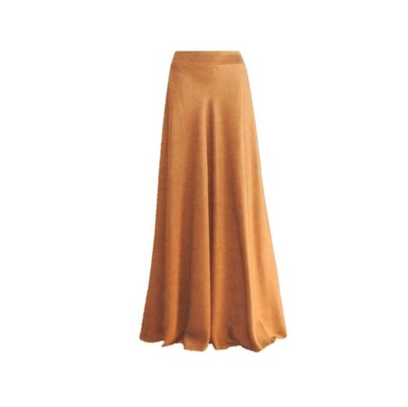 Dark Cooper Maxi Skirt. Silk Floor Length Skirt. Dark Cooper | Etsy