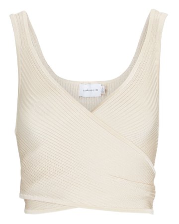 Significant Other Abbie Rib Knit Wrap Tank Top | INTERMIX®