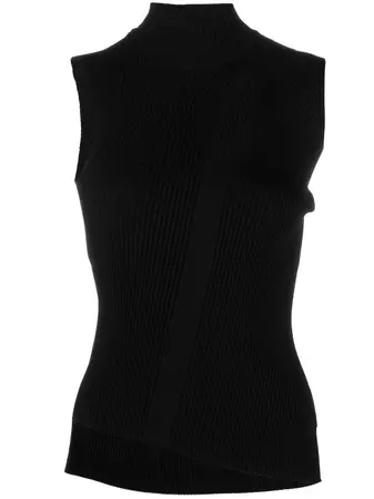 Versace cut-out ribbed-knit Top - Farfetch