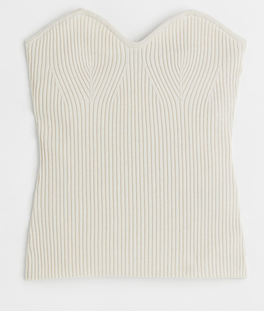 H&M strapless top