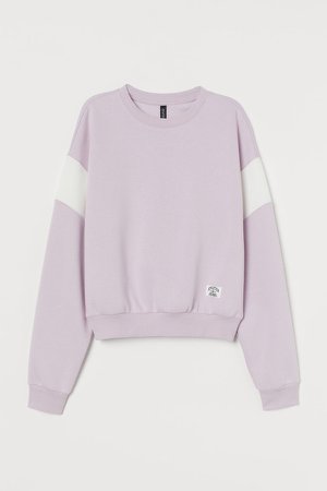Cotton-blend Sweatshirt - Purple