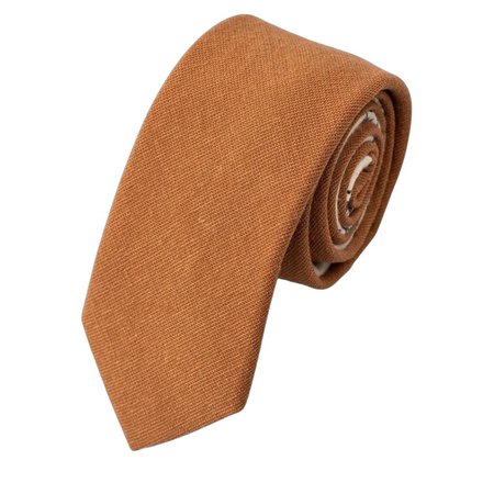 Brown Men's necktie, Skinny Necktie, Skinny Tie, Skinny Mens Tie, Skinny tie, Linen Skinny Tie.