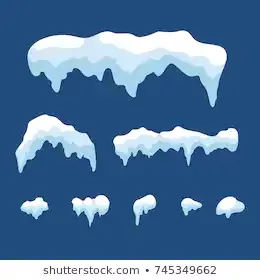 Snow Ice Icicle Set Winter Design Stock Vector (Royalty Free) 704854213 - Shutterstock