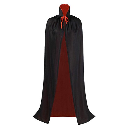 Ourlove Fashion Black and Red Reversible Halloween Christmas Cloak Masquerade Party Cape Costume [1540961660-21353] - $7.58