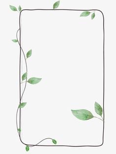 Twig Leaf Clipart Frame - Pinterest