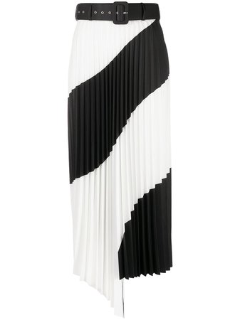 Shop black & white Off-White spiral skirt with Express Delivery - Farfetch