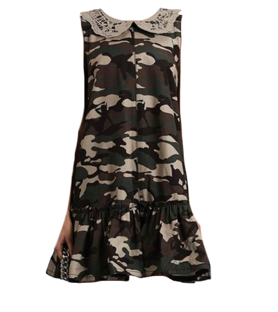 Heaven by Marc Jacobs | Demon Camo Collared Dress