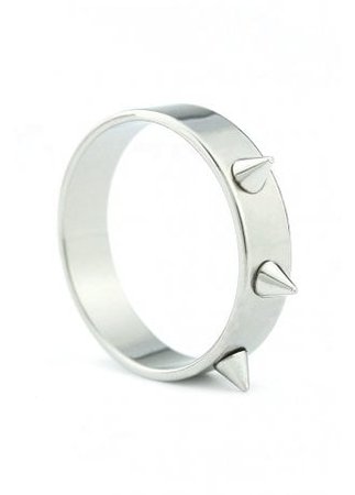 Stainless Steel Spikes Ring | Attitude Clothing