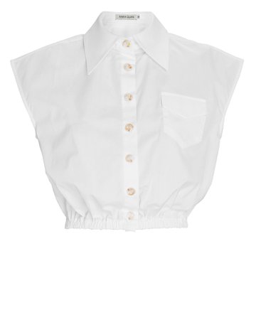 Anna Quan Rina Cotton Sleeveless Shirt | INTERMIX®