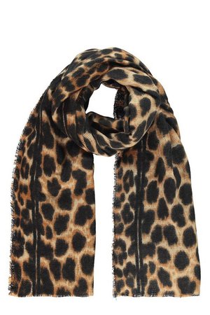Leopard Oversized Blanket Scarf | Boohoo UK