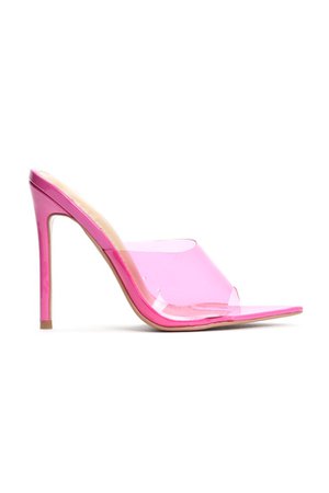 Those Are Fire Heeled Sandals - Pink