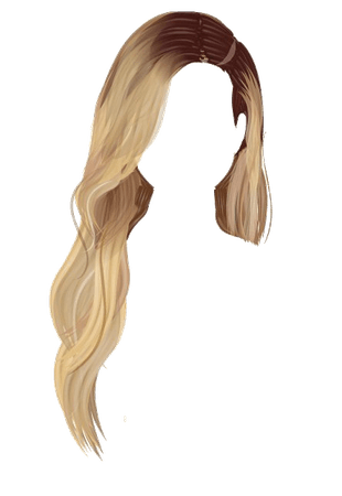 png aesthetic blonde hair dyed