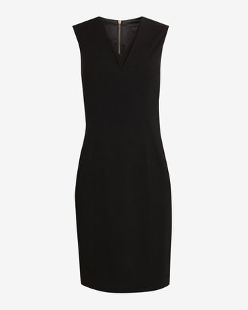 V neck pencil dress - Black | Workwear | Ted Baker UK