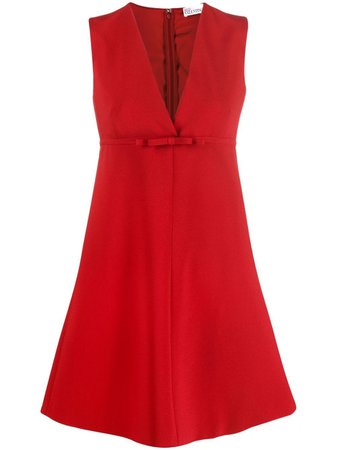 RED Valentino V-neck A-line Dress - Farfetch