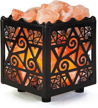 Amazon.com: CRYSTAL DECOR Himalayan Pink Salt Lamp Basket & Dimmer Cord Bulb : Tools & Home Improvement
