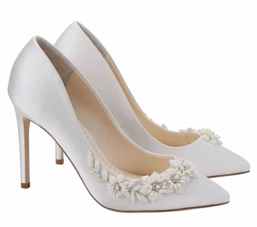 JASMINE 3D Floral Pearl Wedding Shoes