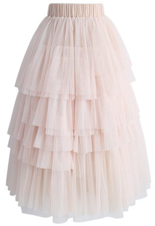 tulle skirt nude pink