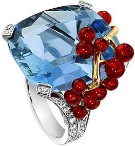 Piaget Limelight "Blue Sea" cocktail ring