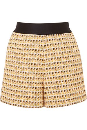 Maje | Metallic cotton-blend tweed shorts | NET-A-PORTER.COM