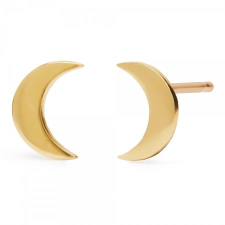 Moon Stud Earrings | Philippa Herbert