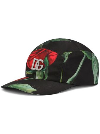 Dolce & Gabbana rose-print Baseball Cap - Farfetch