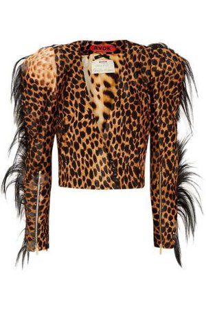 Ronald Van Der Kemp | Dada goat hair-trimmed leopard-print calf hair jacket | NET-A-PORTER.COM