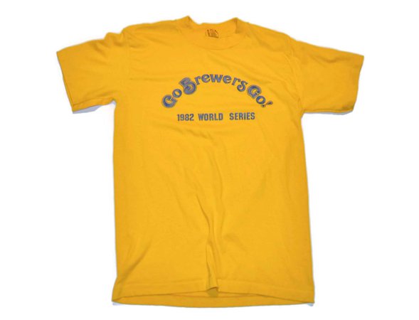 Vintage 1982 Milwaukee Brewers World Series T-Shirt Baseball