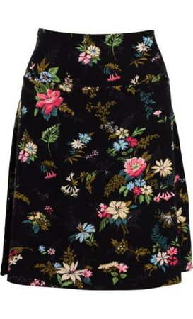 King Louie Rock Secret Garden Skirt Blumen schwarz elegant 6205606 | eBay
