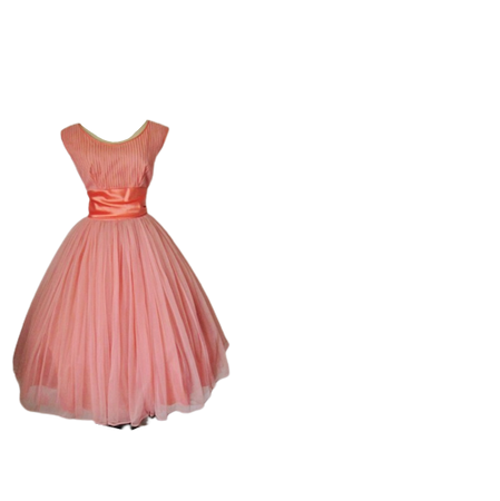 50's Chiffon Prom Dress // Vintage 1950's Emma Domb
