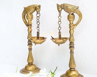 Vintage Brass Sheshnag Oil Lamp with holder . Hindu God . Home | Etsy