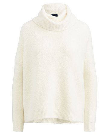 Polo Ralph Lauren Cashmere Turtleneck Sweater Cream | Women Sweaters | U99i5999