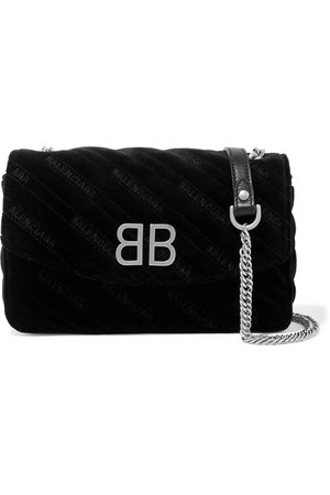 Balenciaga BB Chain velvet shoulder bag