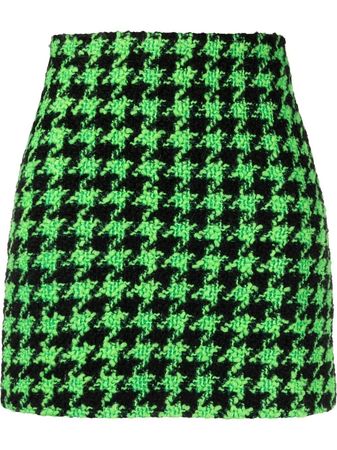 MSGM houndstooth-print Wool Mini Skirt - Farfetch