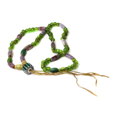 Antique Chevron Trading Bead Native American Necklace | Etsy