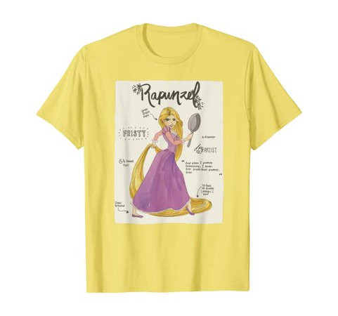Amazon.com: Disney Tangled Rapunzel Fashion Callouts T-Shirt: Clothing