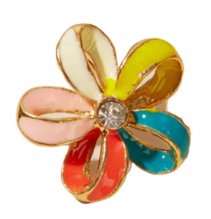 rainbow flower earring