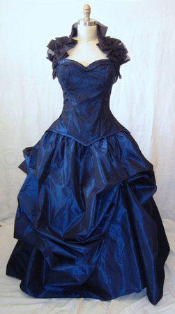tardis blue ballgown